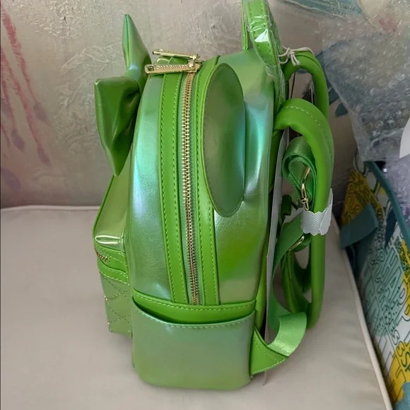 Loungefly Disney Minnie Mouse Classic series Emerald  Iridescent BP New! - Picture 9 of 13